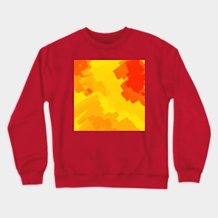 Fire Sunset Burst Abstract Pattern Crewneck Sweatshirt